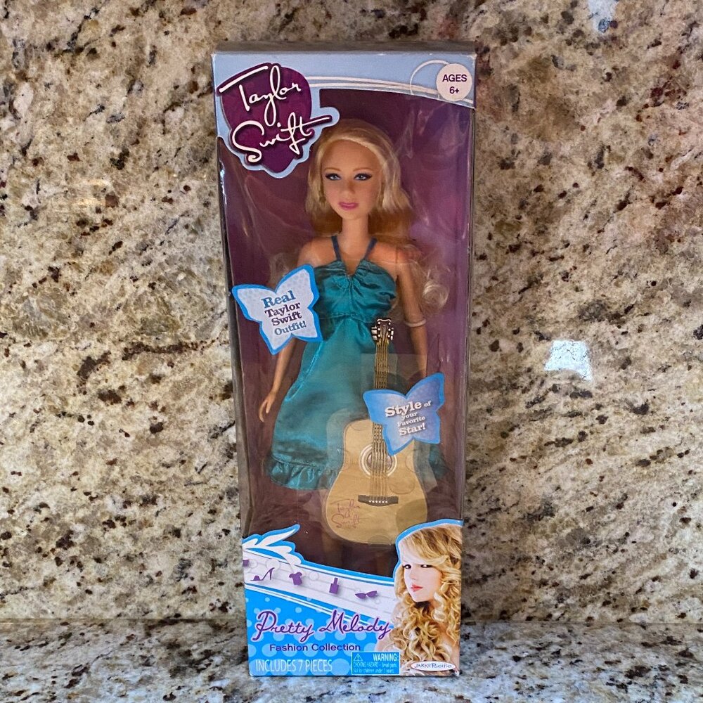 Taylor Swift Vintage Pretty Melody Doll Rare Teal Blue 2010 Jakks Pacific-READ!